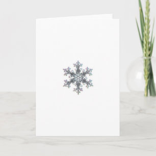 Snö flake helgkort