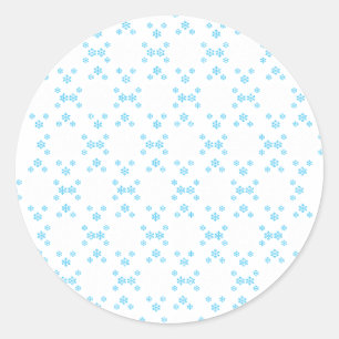 Snö Flake Runt Klistermärke