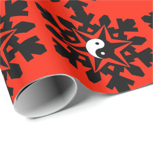 Snö flake - yin yang presentpapper