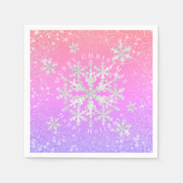 Snö Flakes färgstarka Pappersservett