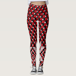 Snö Flakes Mönster Leggings