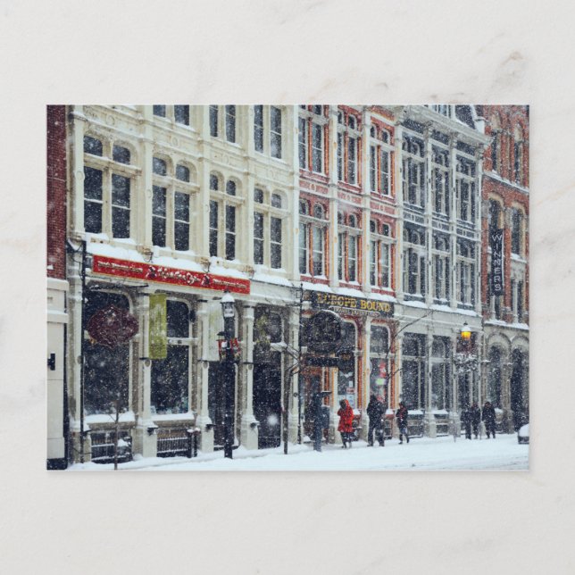 Snö flingor i Toronto Vykort (Framsida)