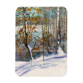 Snö föll magnet