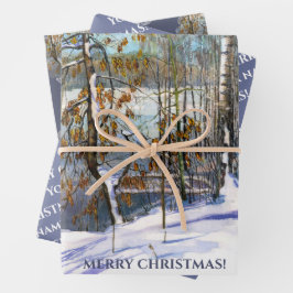 Snö föll vattenfärgen