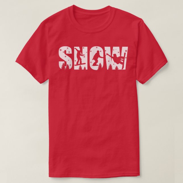 Snö för softabattentusiaster t shirt (Design framsida)