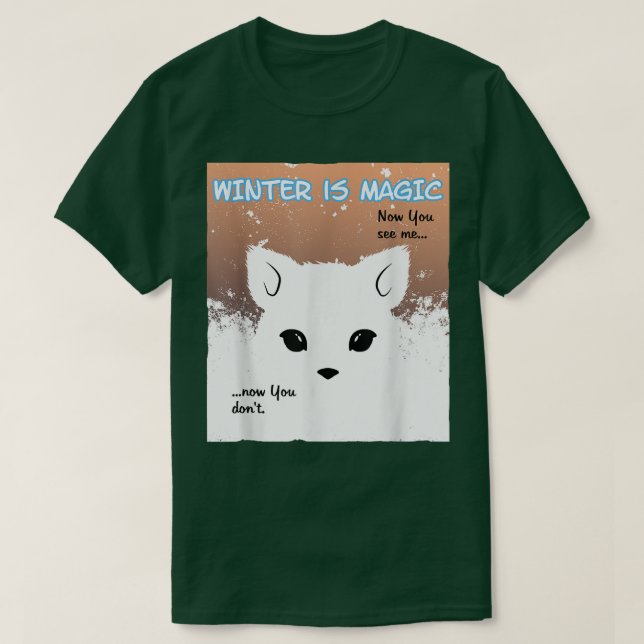 Snö för vintermagi t shirt (Design framsida)