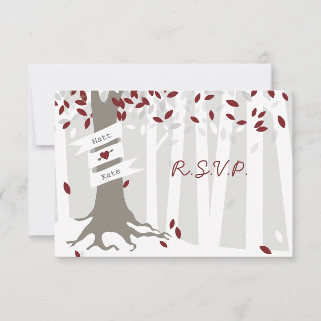 Snö Forest Red Winter Wedding OSA (Framsida)