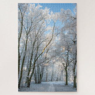 Snö Forest Väg Winter, 1014 delara Jigszawa Puzzle Pussel