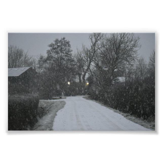 Snö Fototryck (Framsidan)