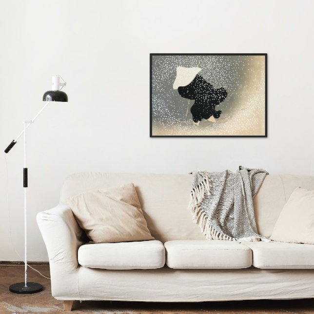 Snö från Momoyogusa Vintage Japansk konst Poster (Skapare uppladdad)
