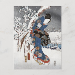 Snö Geisha Postcard II Vykort