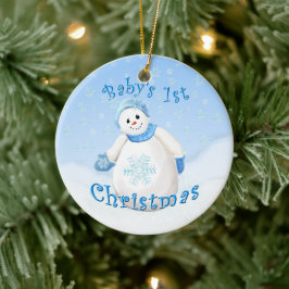 Snö Girl Baby Första julen Keepsaké Ornament