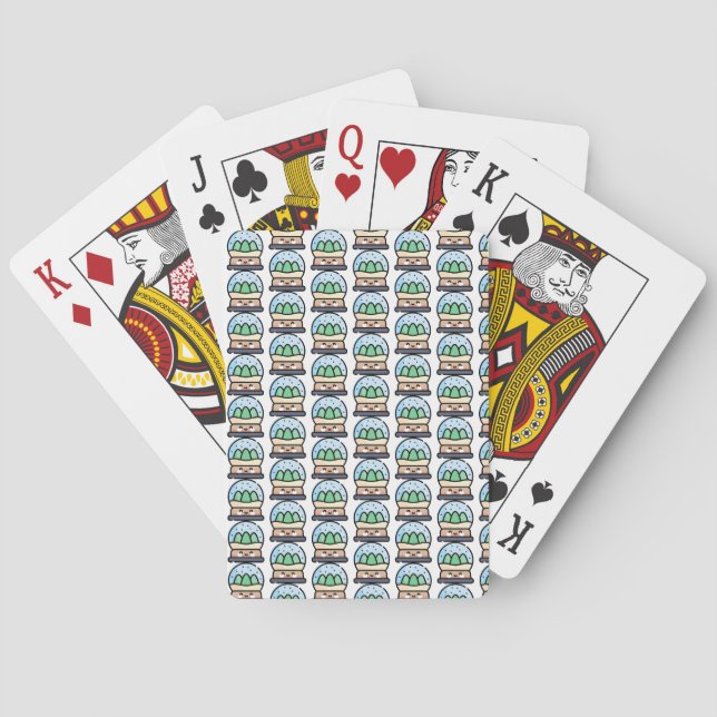 snö globe casinokort (Baksidan)