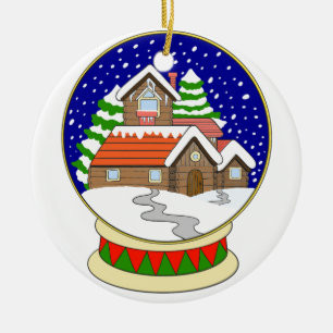 Snö Globe Ceramic Ornament