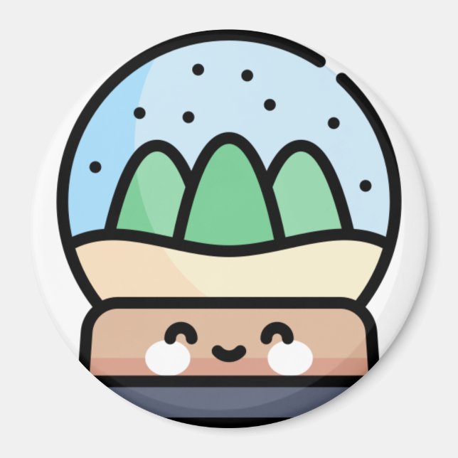 snö globe magnet (Framsidan)