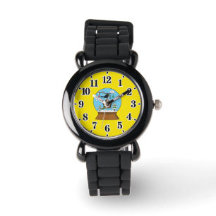 Snö Globe med Blackbird Singing Armbandsur