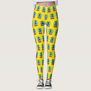 Snö Globe med Blackbird Singing Leggings