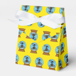 Snö Globe med Blackbird Singing Presentaskar