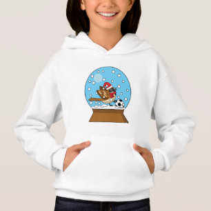 Snö Globe med Cute Sparrow-uppspelningsskåp T Shirt