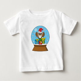 Snö Globe med Jultomten Uggla T Shirt