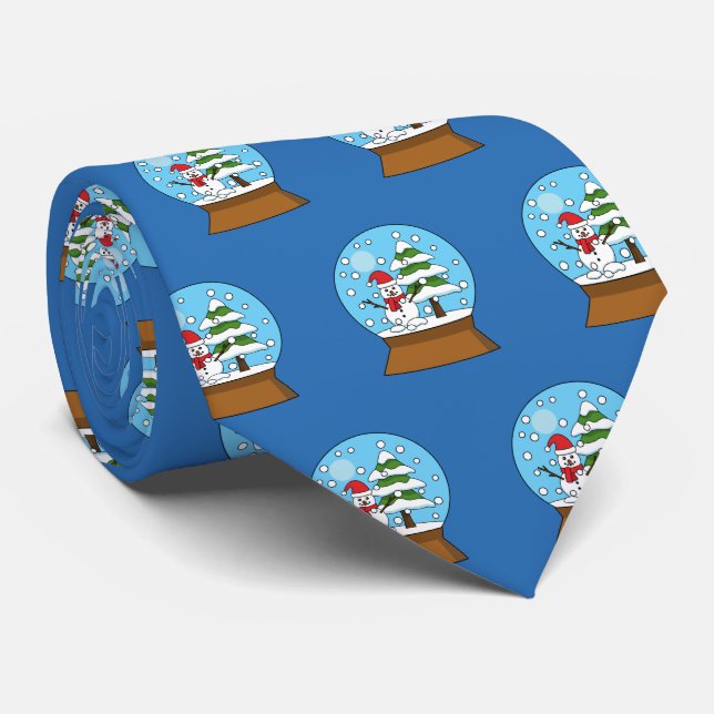 Snö Globe med Snögubbe och Gräs Träd Slips (Rullad)