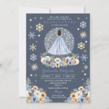 Snö Globe Princess Winter Wonderland Quinceañera