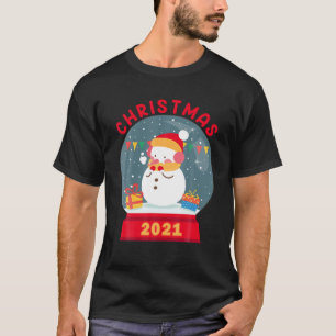 Snö Globe Snowball jul Snögubbe S God jul T Shirt