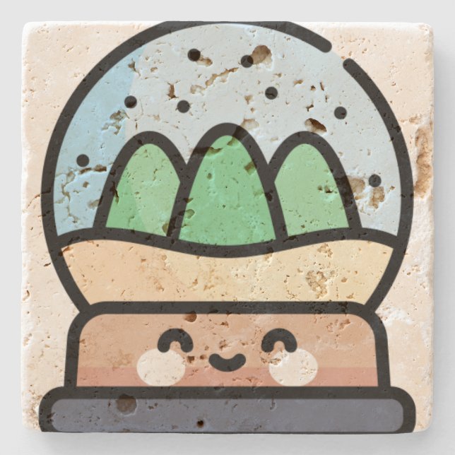 snö globe stenunderlägg (Framsidan)