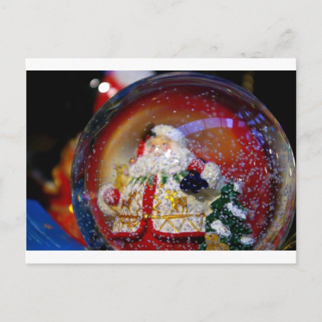 Snö Globe. Vykort (Framsida)