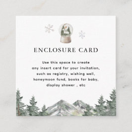 Snö Globe Winter Wonderful Birthday Anpassningsbar Tilläggskort