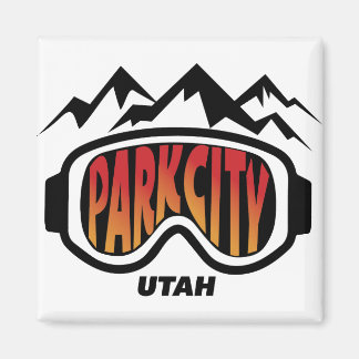 Snö Goggles Park City Utah Travel Ski souvenir Magnet