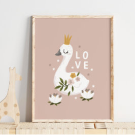 Snö Goose Animal Namn Kärlek Poster | Utskrift av 
