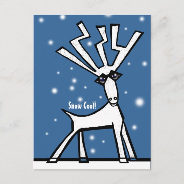 Snö helgdag helg vykort (Framsida)