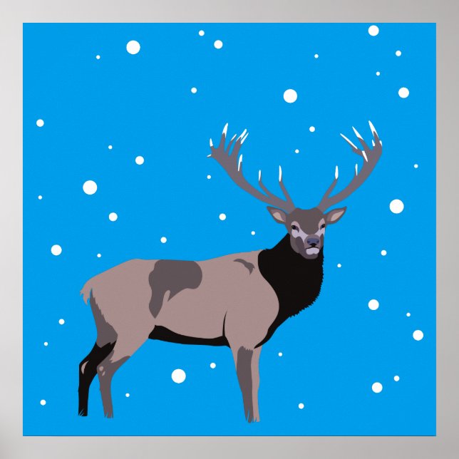 Snö Hjort Poster (Framsidan)
