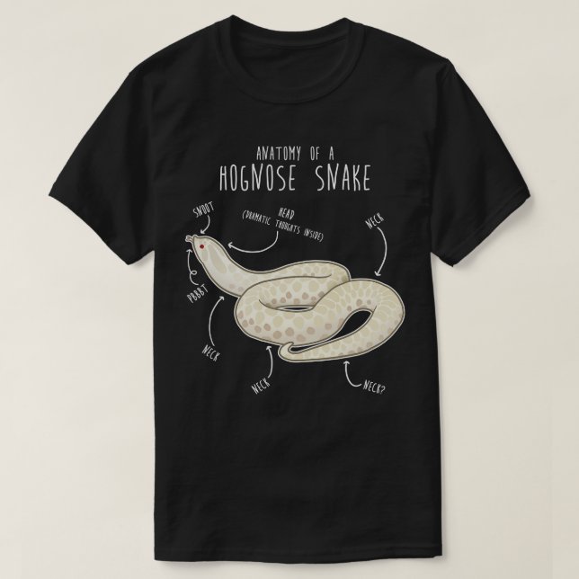 Snö Hognos Snake Anatomy T Shirt (Design framsida)
