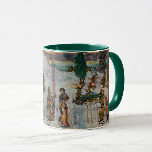 Snö i april av Maurice Prendergast, Vintage Art Mugg (Framsida höger)