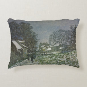 Snö i Argenteuil av Claude Monet Prydnadskudde