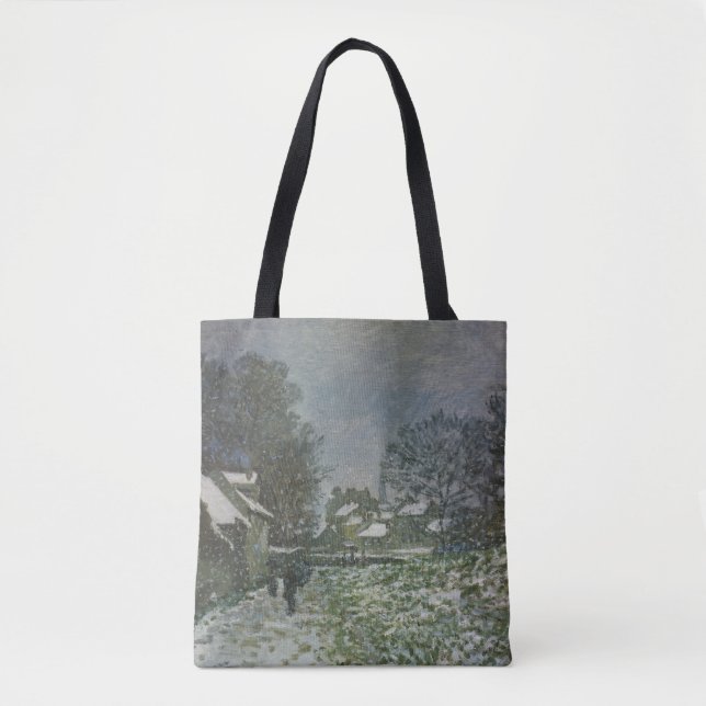 Snö i Argenteuil av Claude Monet Tygkasse (Framsida)
