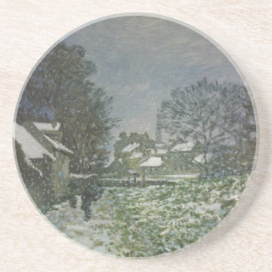 Snö i Argenteuil av Claude Monet Underlägg Sandsten