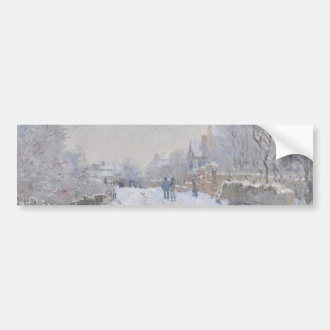 Snö i Argentina (av Claude Monet) Bildekal (Framsidan)
