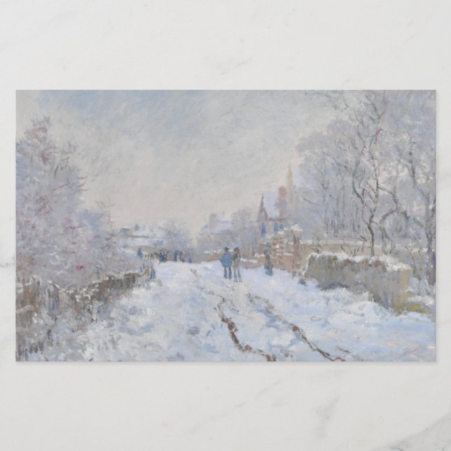 Snö i Argentina (av Claude Monet) Brevpapper (Framsida)