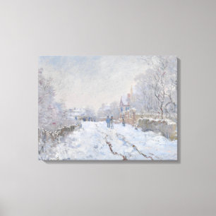 Snö i Argentina (av Claude Monet) Canvastryck