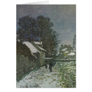 Snö i Argentina av Claude Monet Hälsningskort