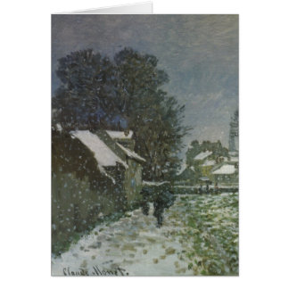 Snö i Argentina av Claude Monet Hälsningskort