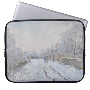 Snö i Argentina (av Claude Monet) Laptop Fodral