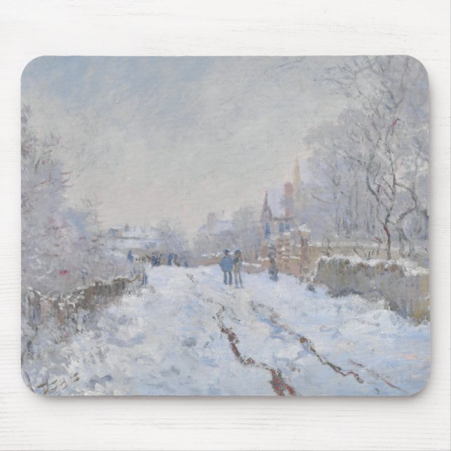Snö i Argentina (av Claude Monet) Musmatta (Framsidan)