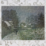 Snö i Argentina av Claude Monet Pussel<br><div class="desc">Snö vid Argenteuil II (1874) av Claude Monet är en vintage konstlandskapsmålning i bra. En vinterdag med en scen i snö med träd och hus i bakgrunden i Argentina, Frankrike. Om konstnären: Claude Monet (1840-1926) var en av grundarna av den Fransk målningsrörelsen och de flesta av hans målningar var "en...</div>
