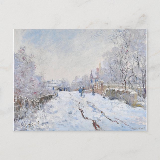 Snö i Argentina av Claude Monet Vykort (Framsida)
