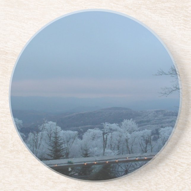 Snö i Blå Ridge-bergen Underlägg (Framsidan)
