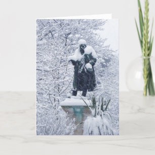 Snö i Cardiff Helgkort